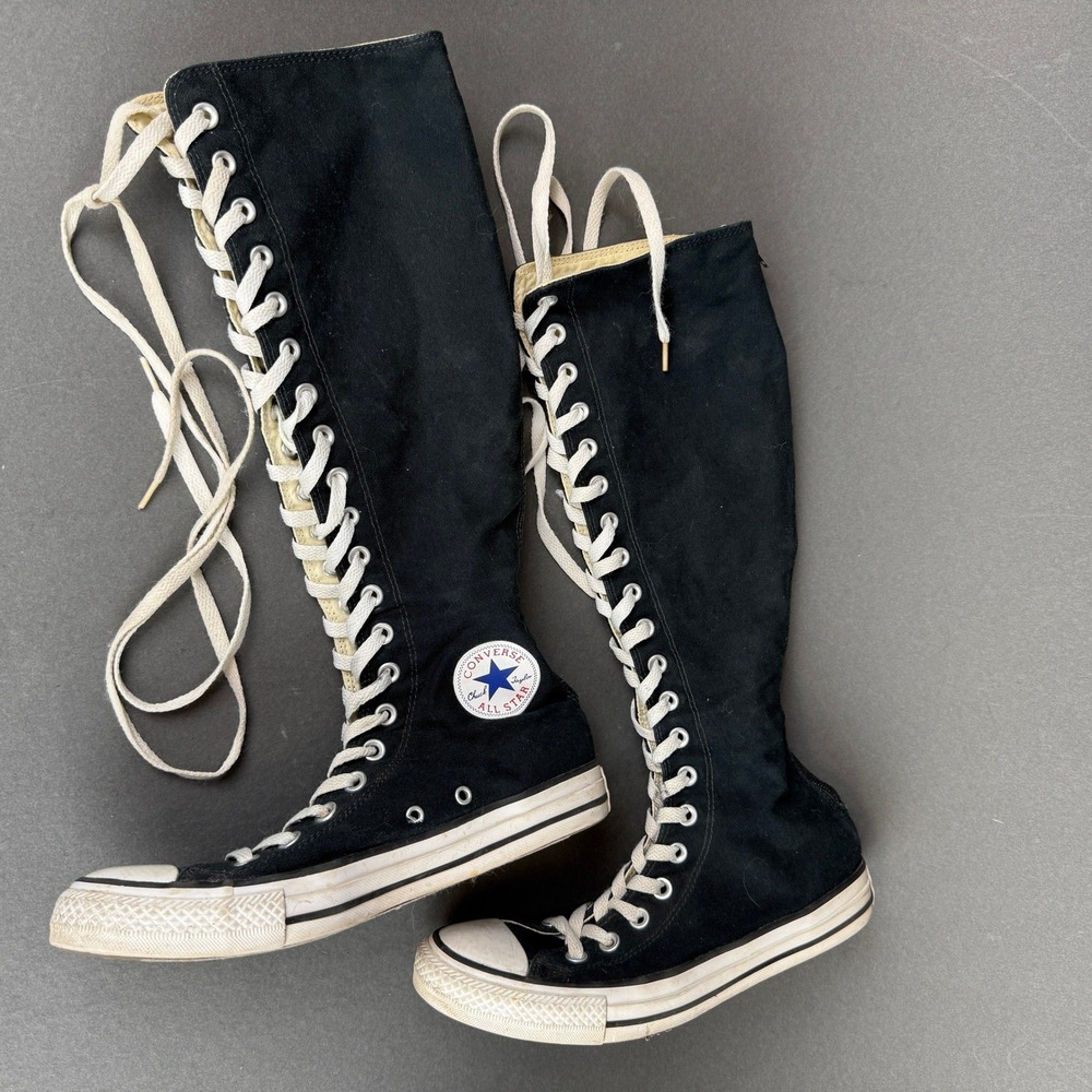 Converse Chuck Taylor All Star XX Hi Knee Black Sneakers Men's 6.5 / Women's 8.5